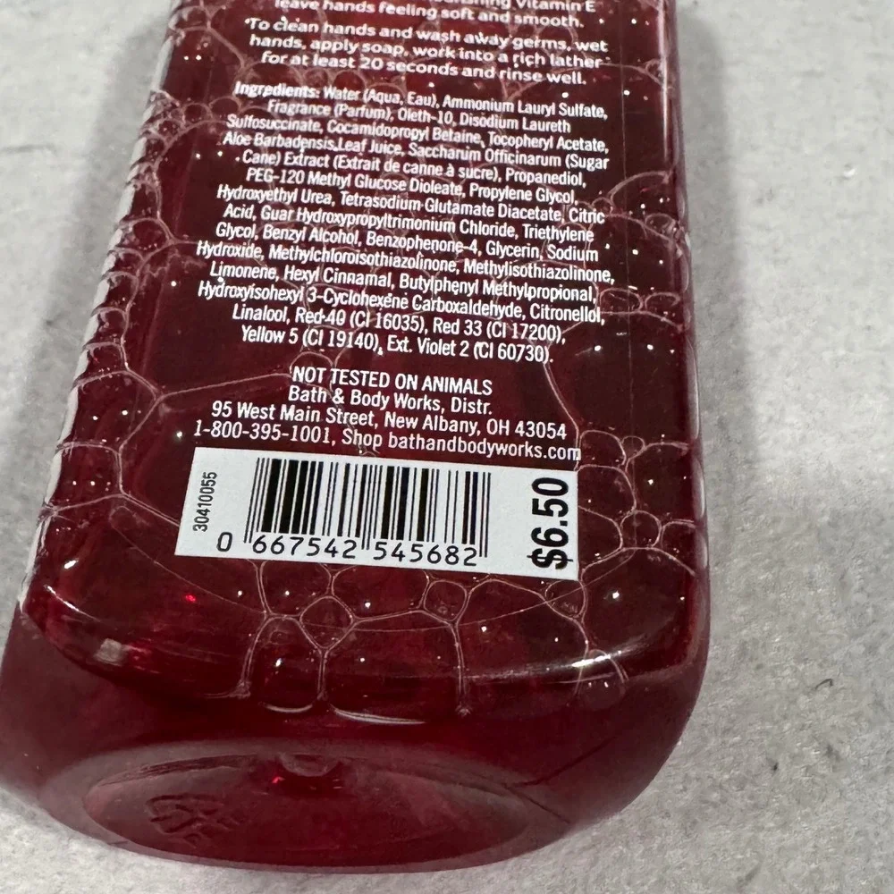 Bath & Body Works Hand Soap Winter Candy Apple Red Holiday Traditions 8.75oz
